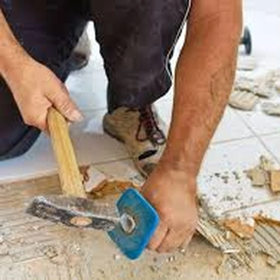 Removal of old floor coverings